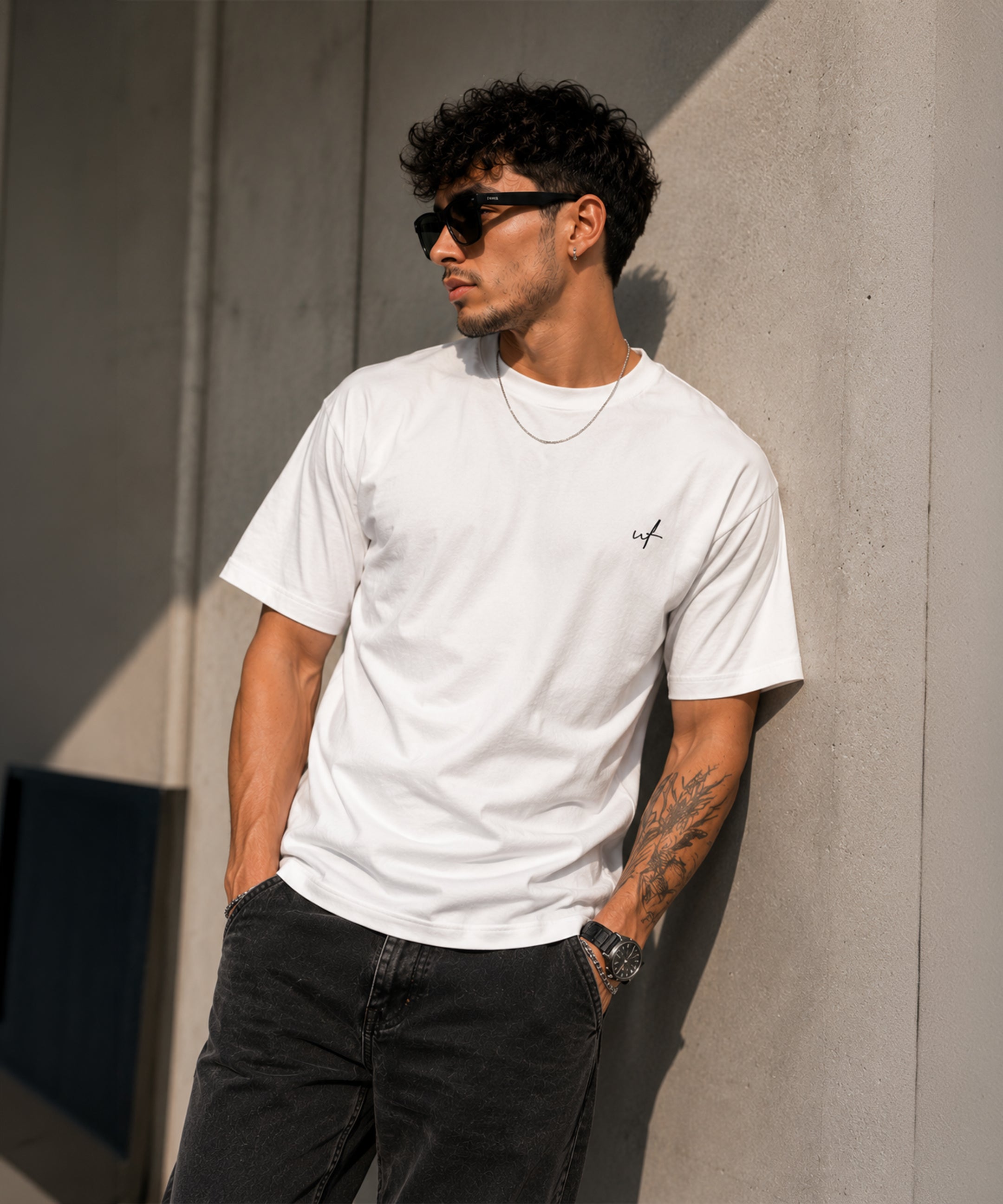 Snake & Rifle Graphic Regular Fit T-Shirt for Men | Black & White Back Print Cotton Tee