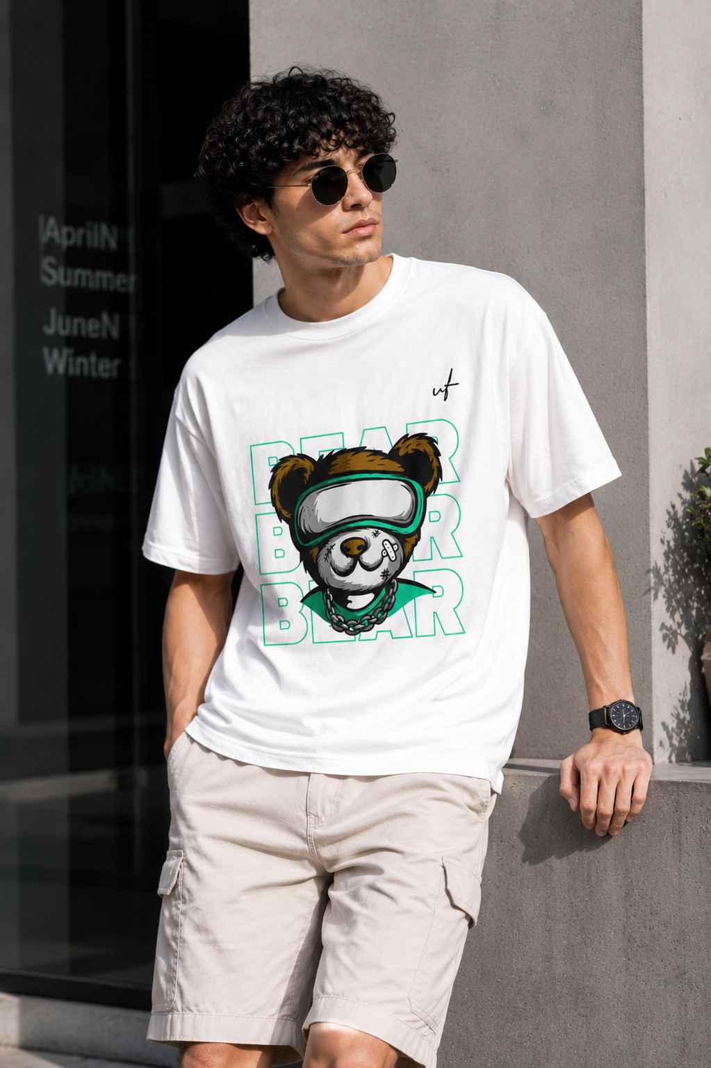 Cyber Bear Graphic T-Shirt – Urban Streetwear Teddy Tee