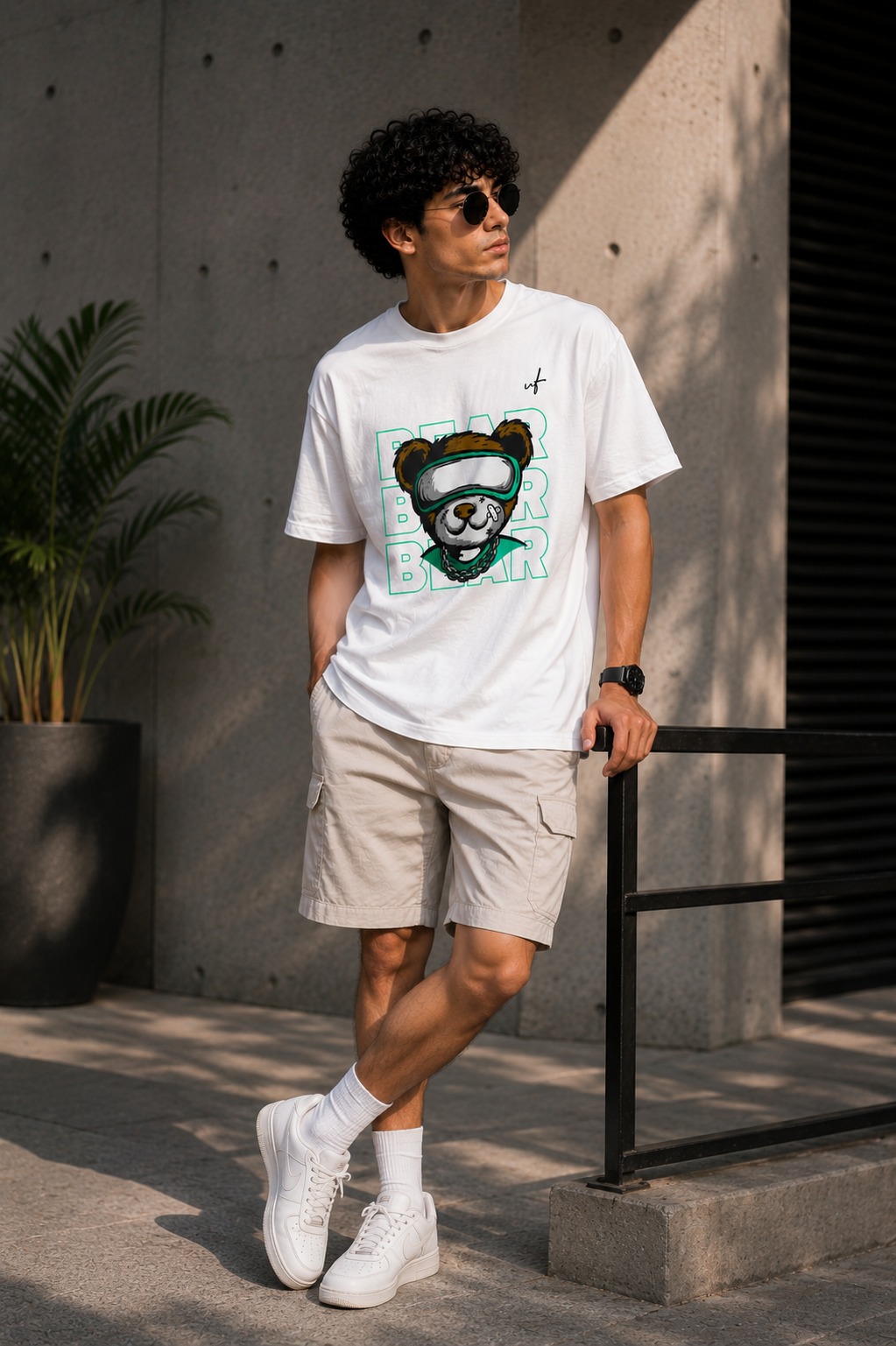 Cyber Bear Graphic T-Shirt – Urban Streetwear Teddy Tee