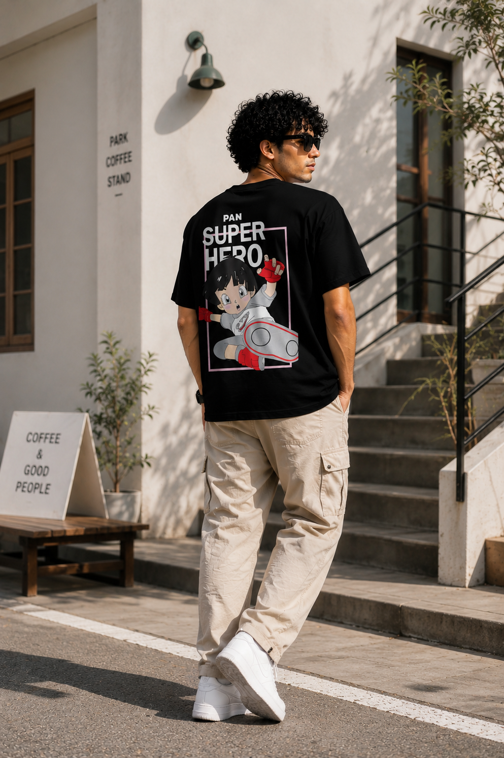 Pan Super Hero Anime Oversized T-Shirt for Men