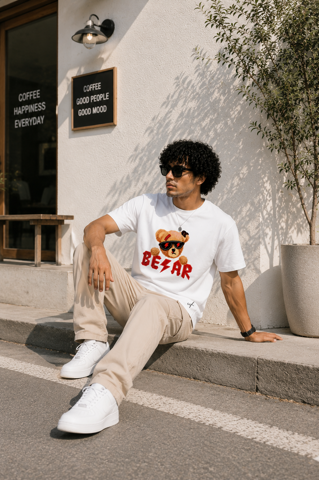 Cool Bear Streetwear Graphic T-Shirt – Urban Fashion Teddy Tee