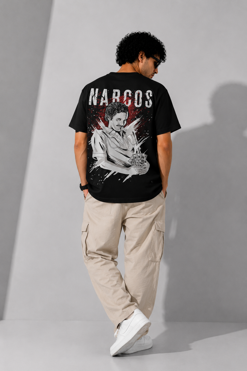 Narcos Graphic Oversized T-Shirt – Bold Urban Back Print Streetwear Tee
