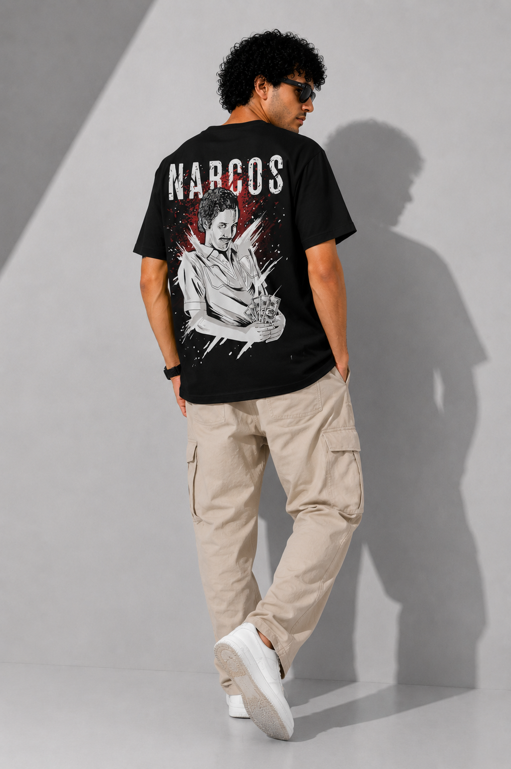Narcos Graphic Oversized T-Shirt – Bold Urban Back Print Streetwear Tee