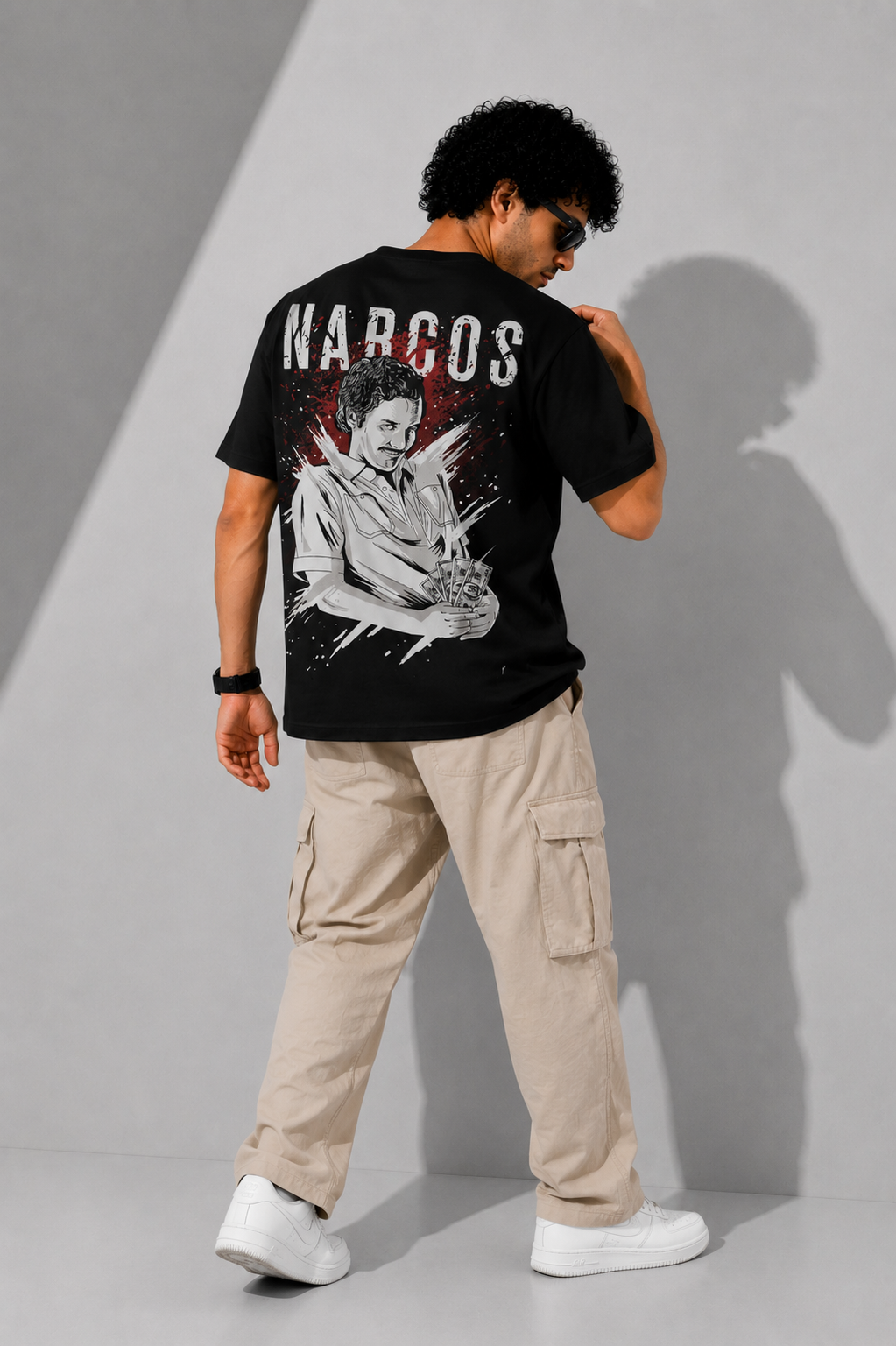 Narcos Graphic Oversized T-Shirt – Bold Urban Back Print Streetwear Tee