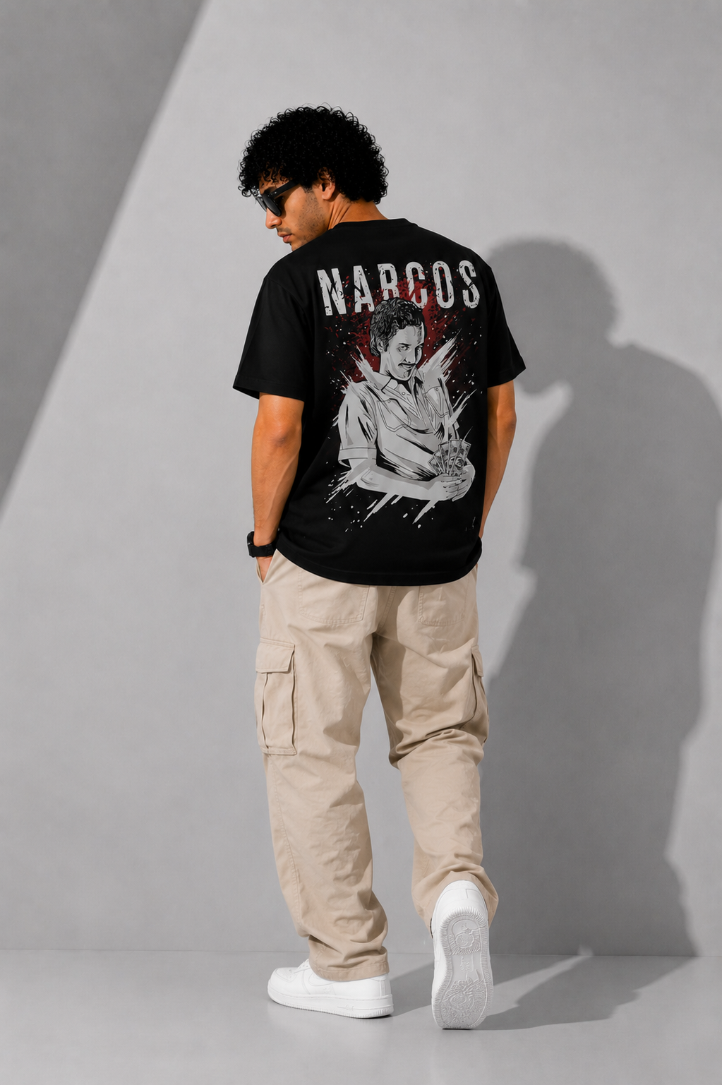 Narcos Graphic Oversized T-Shirt – Bold Urban Back Print Streetwear Tee