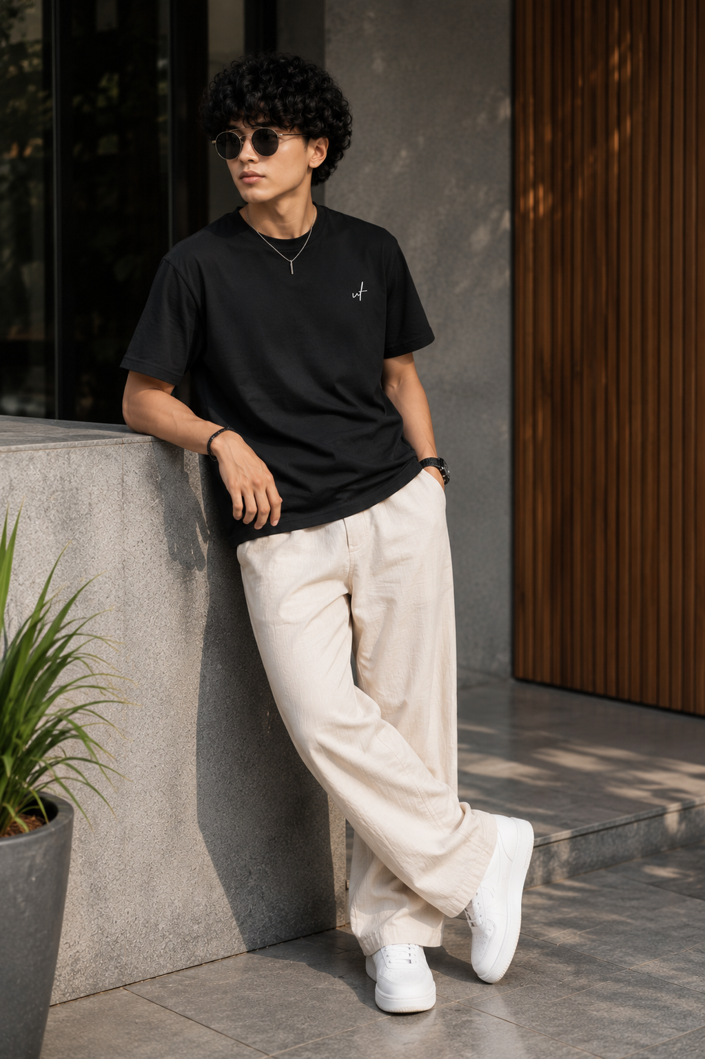 Black Oversized Snake Graphic T-Shirt for Men – Dark Aesthetic Streetwear Back Print Tee